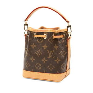 Louis Vuitton Shoulder Leather Noe Brown Monogram Handbag